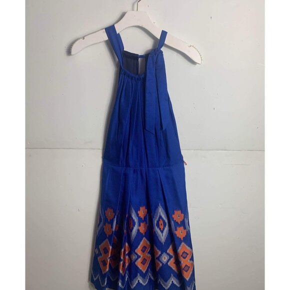 Eva Franco Anthropologie Mini Sleeveless Blue Dress - Picture 2 of 2